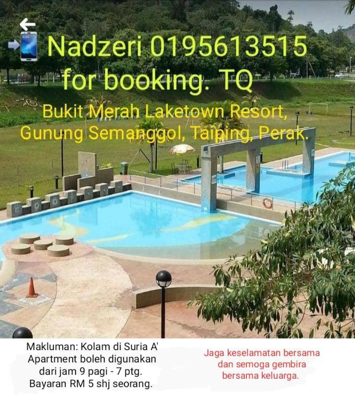 Sanie Guest Room Suria A' Apartment, Bukit Merah Laketown Resort Kampong Kubu Gajah  Bagian luar foto